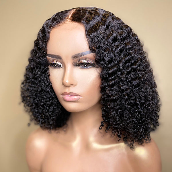 Afro Wig, Undetectable Lace Afro Curly 13x4 Frontal Lace Wig | 3 Cap Sizes