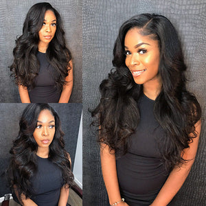 U Part Quick & Easy Affordable 100% Human Hair Wig (Get One Clip Free ...