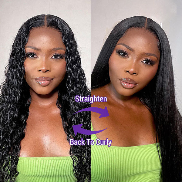 Special Deal | Luvme Hair 180% Density | Magical Wet And Wavy Mid Part Glueless 5x5 Closure HD Lace Wig Breathable Cap