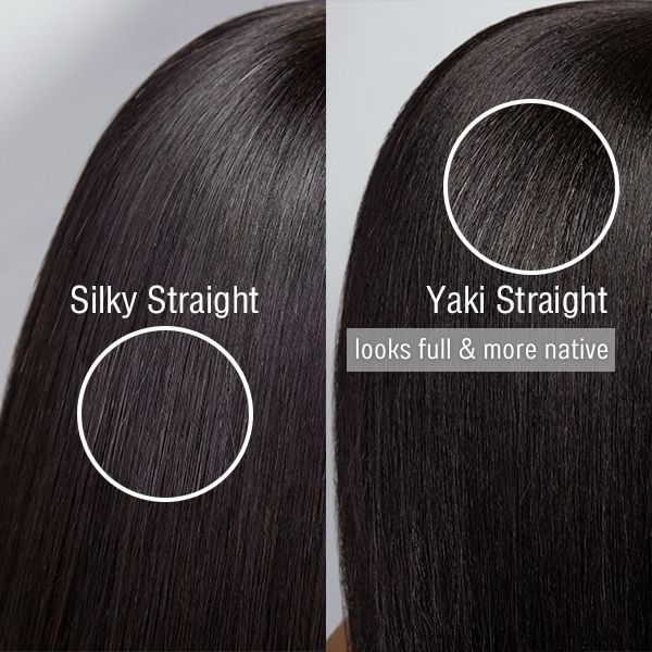 Put On And Go Realistic Glueless Yaki Straight Bob With Bangs Minimalist Lace Wig 100% Human Hair